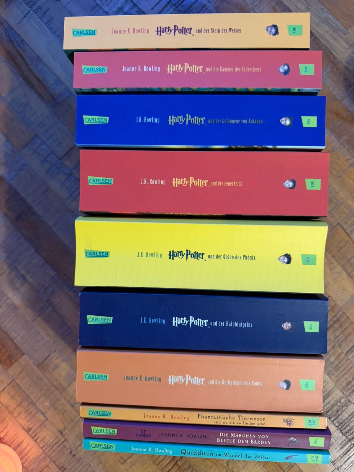 Complete Harry Potter set–10x Duits | Ongelezen | Paperback, Boeken, Verzenden, Zo goed als nieuw