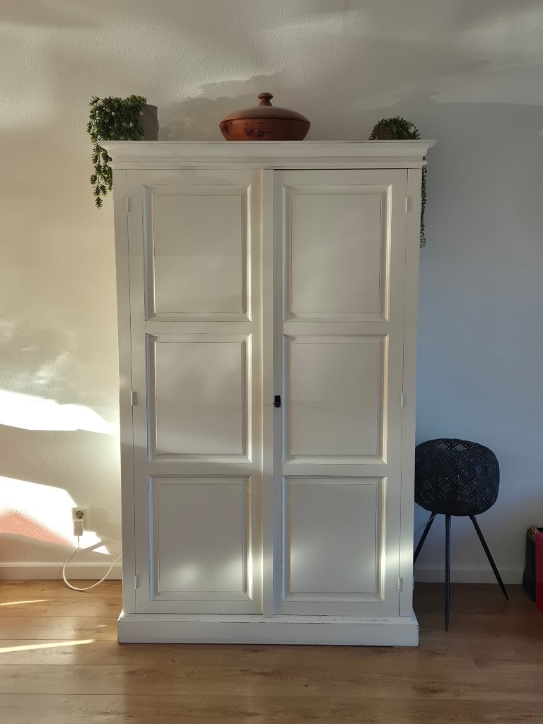 Landelijke witte kast, Huis en Inrichting, Kasten | Buffetkasten, Ophalen, Gebruikt, Landelijk, 150 tot 200 cm