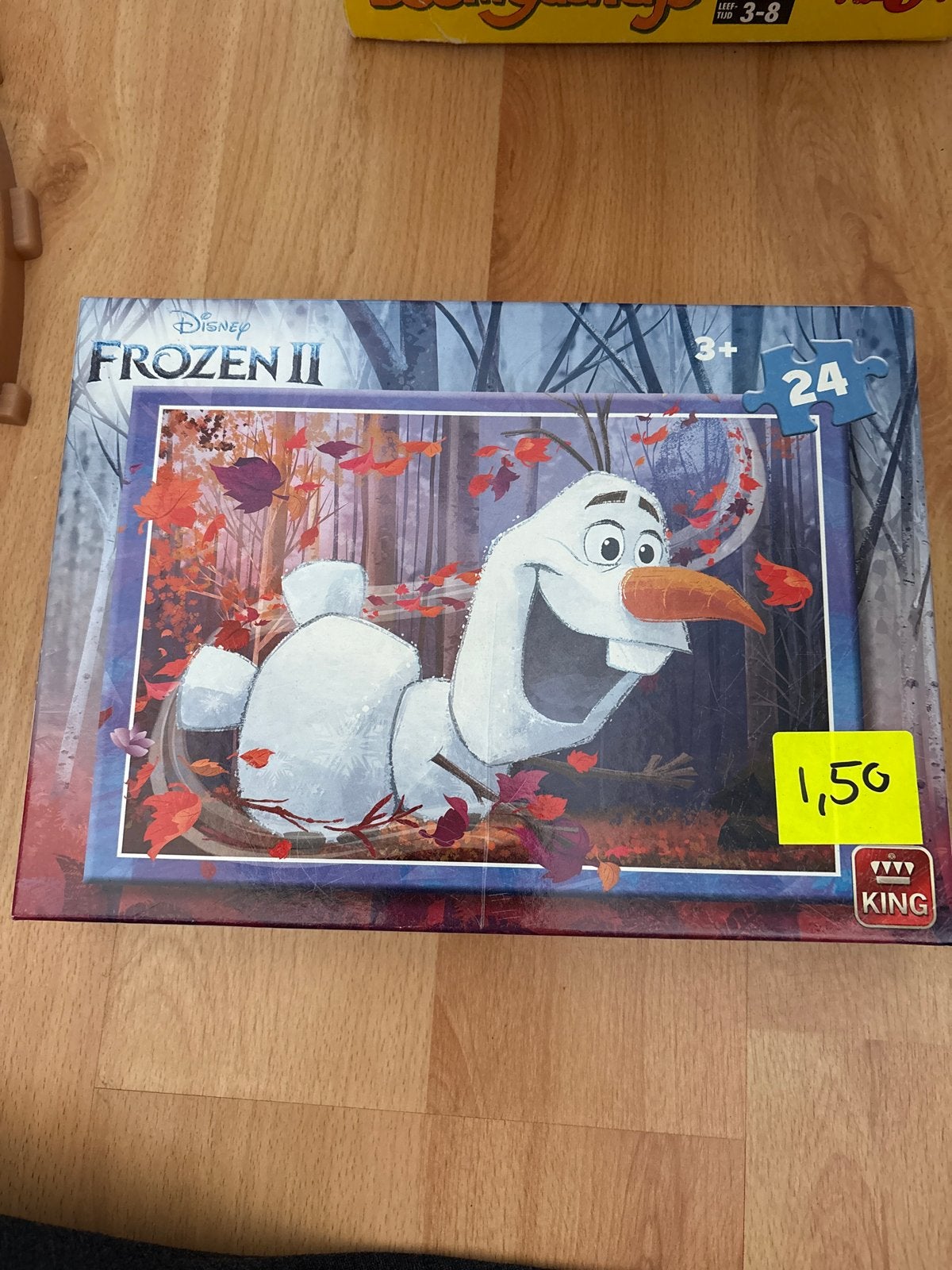 Disney Frozen II Olaf puzzel 24 stukjes, Ophalen of Verzenden, 10 tot 50 stukjes, Gebruikt, 2 tot 4 jaar