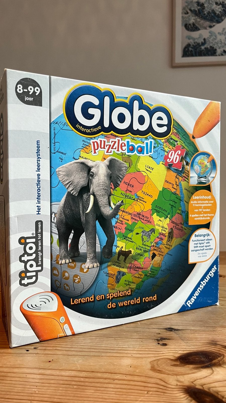 Tiptoi Interactieve Globe Puzzlebal, Ophalen of Verzenden, Zo goed als nieuw, Puzzelen, Met geluid