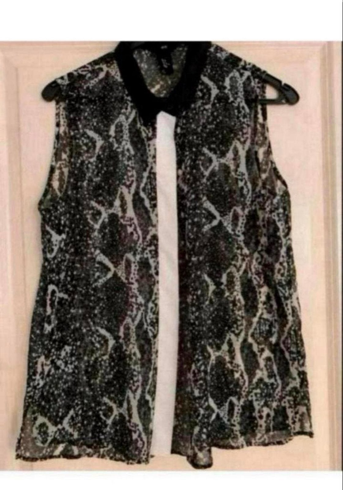 Mouwloze blouse H&M maat 38, Ophalen of Verzenden, Gedragen, Maat 38/40 (M), Zwart