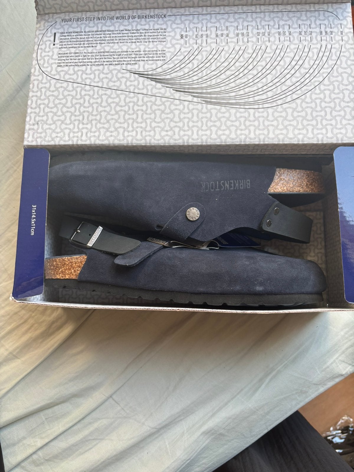 Donkerblauwe birkenstocks clogs 44, Ophalen of Verzenden, Zo goed als nieuw, Blauw