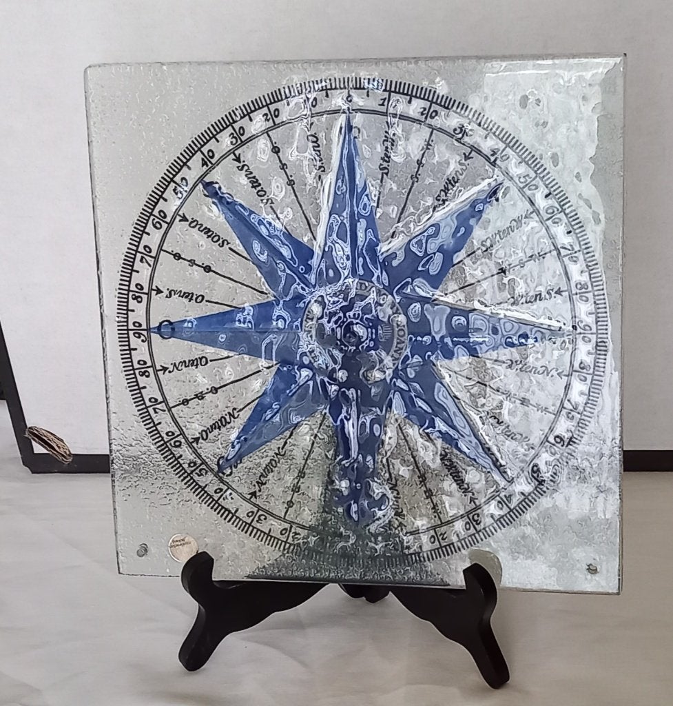 Leerdam glas- Glazen Raamdecoratie, Glas, Verzenden, Gemerkt, Wanddecoratie
