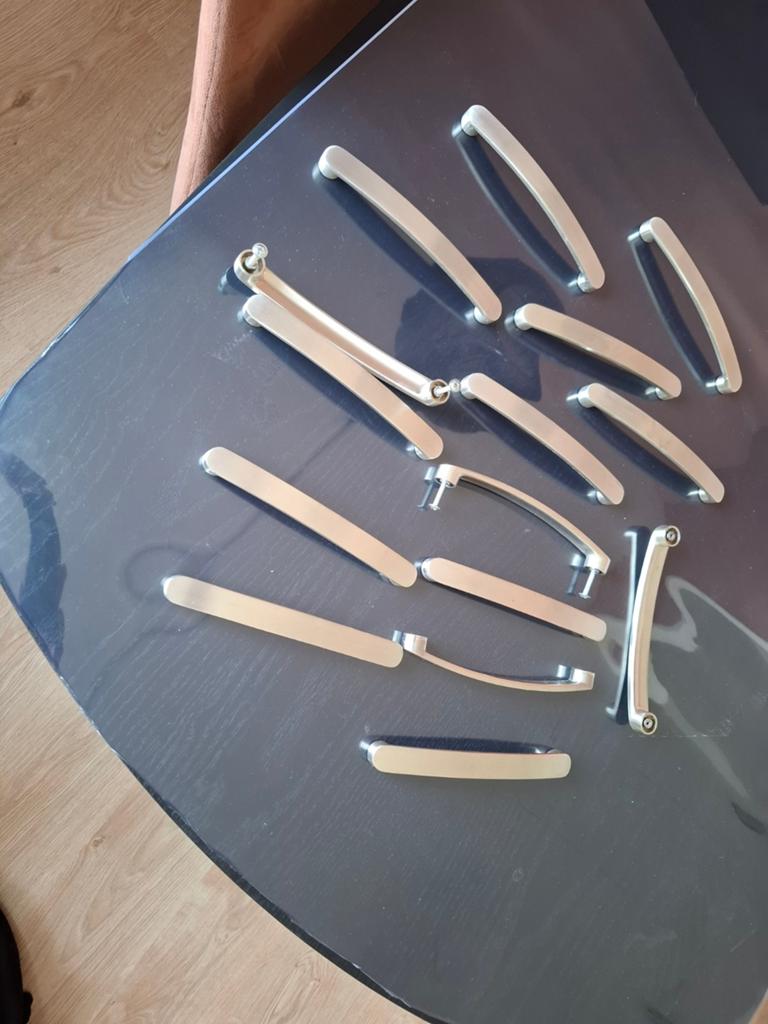 15 Robuuste handgrepen voor keukenkastjes of laden (160mm), Verzenden, Zilver, Metaal, Overige typen