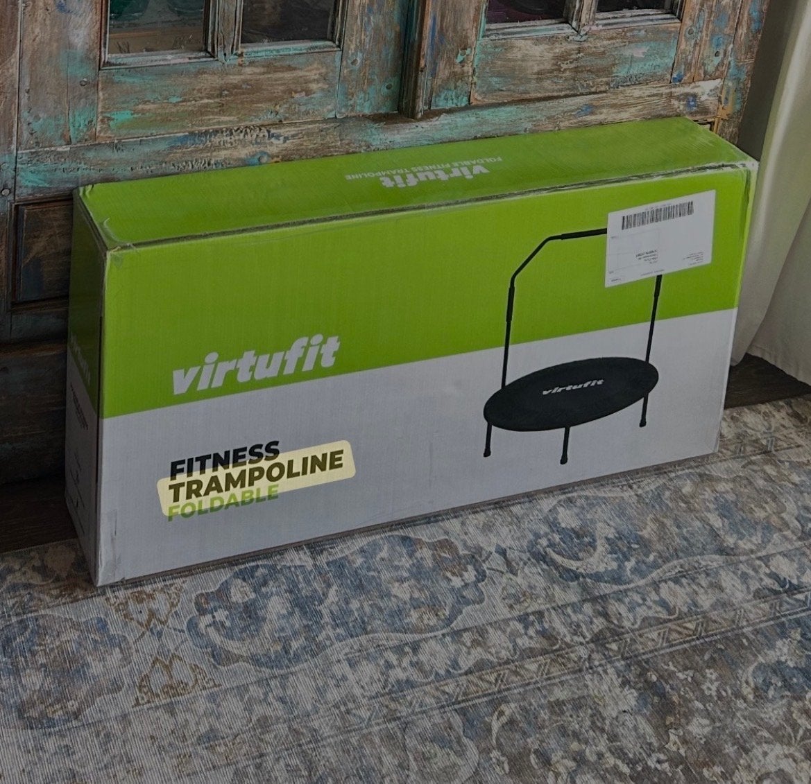 VirtuFit Opvouwbare Fitness Trampoline met Handvat - Nieuw, Ophalen, Overige typen, Nieuw, Metaal