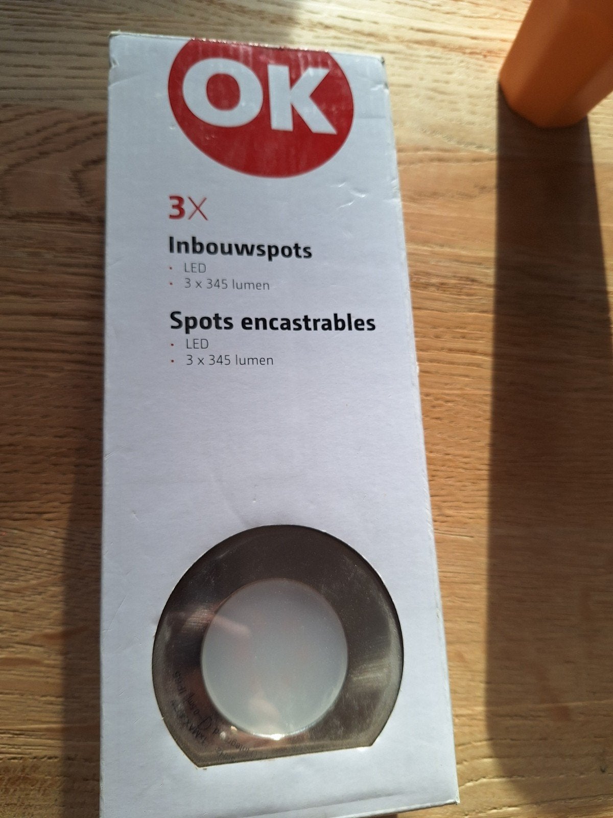 4x LED Inbouwspots 4,5W - Nieuw in doos, Huis en Inrichting, Lampen | Spots, Inclusief lichtbron, Nieuw, Ophalen of Verzenden