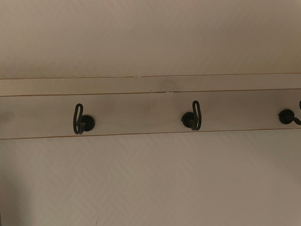 Brocante Keukenrek met 5 Haken - Zeer Goede Staat, Ophalen, Zo goed als nieuw