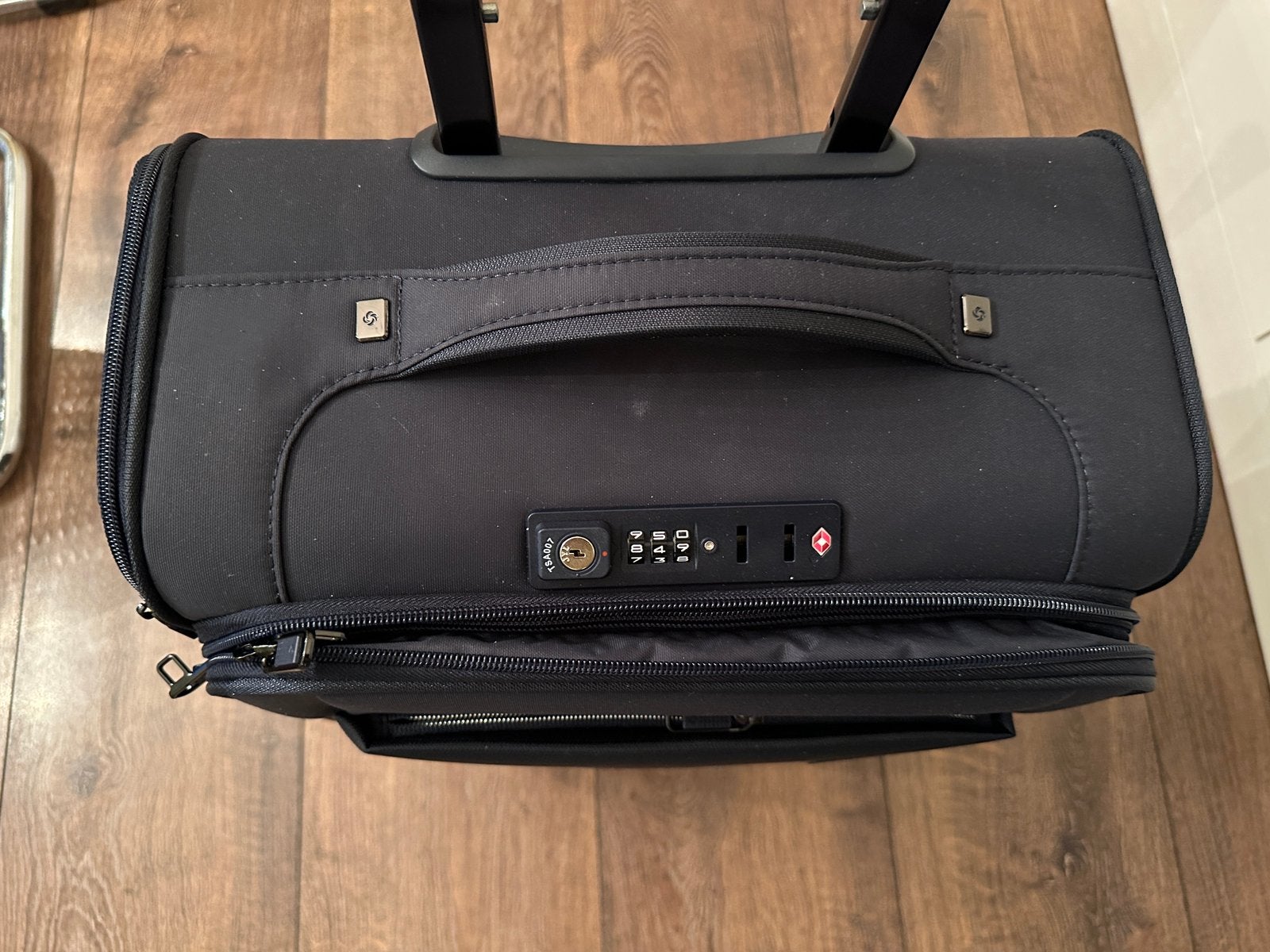 Samsonite  Trolley Airea Sp.55/20 Dark Blue, Sieraden, Tassen en Uiterlijk, Koffers, Zo goed als nieuw, Zacht kunststof, 50 tot 60 cm