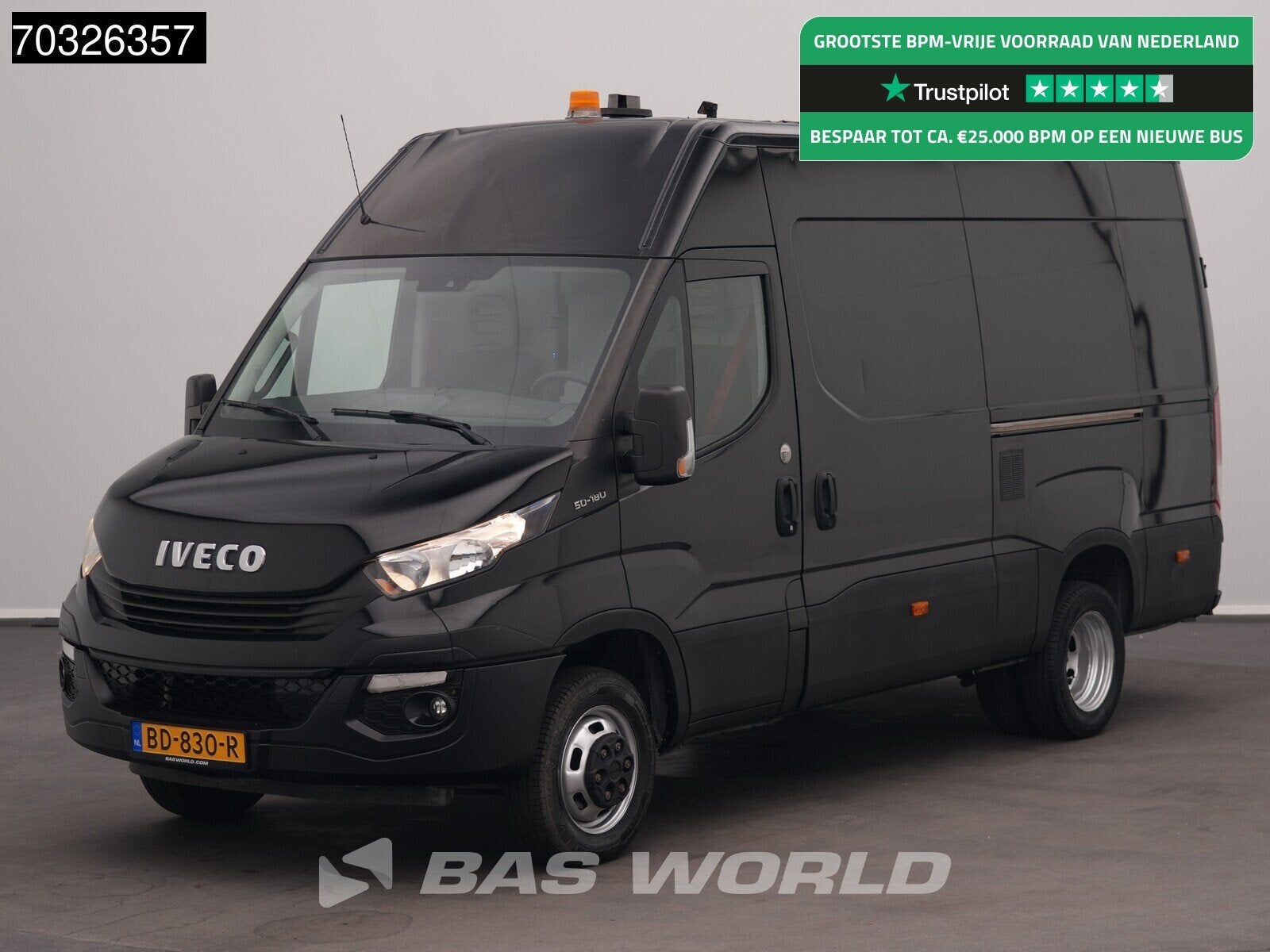 Iveco Daily 50C18 3.0L Dubbellucht L2H2 Airco Cruise Parkeer, Auto's, Bestelauto's, Stof, Gebruikt, Euro 6, Iveco