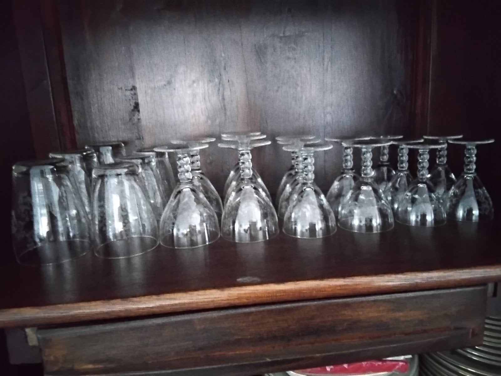 Kristallen glasservies, Ophalen