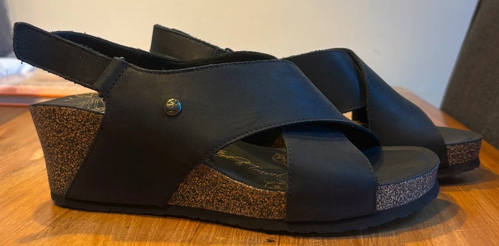 Panama Jack Sandalen zwart Valesca Basics maat 40, Kleding | Dames, Schoenen, Verzenden, Zwart, Sandalen of Muiltjes, Zo goed als nieuw