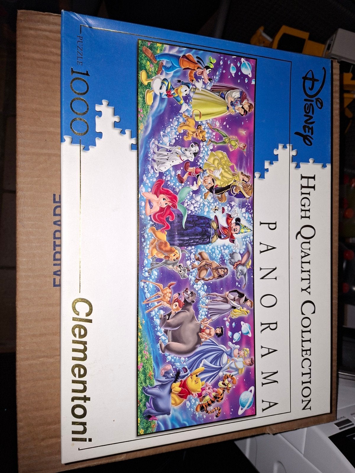 Disney Panorama Puzzel 1000 stukjes Clementoni, Een of twee spelers, Ophalen, Zo goed als nieuw, Clementoni