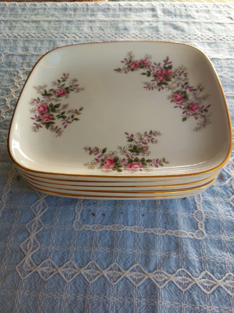 4 stuks royal albert bonbon schaaltjes lavender rose, Antiek en Kunst, Antiek | Servies los, Ophalen