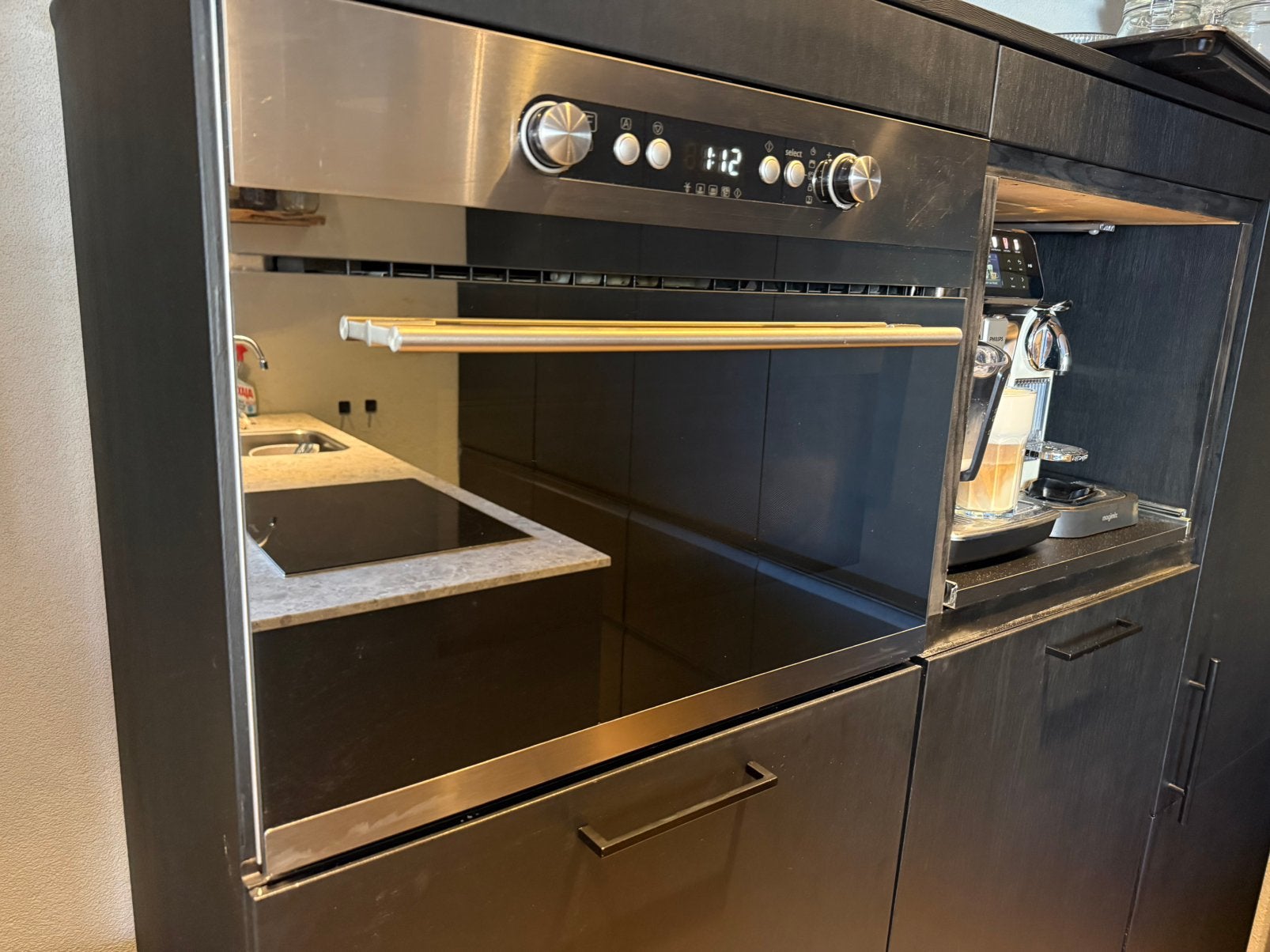 Whirlpool combi magnetron inbouw, Witgoed en Apparatuur, Ovens, Ophalen, Gebruikt