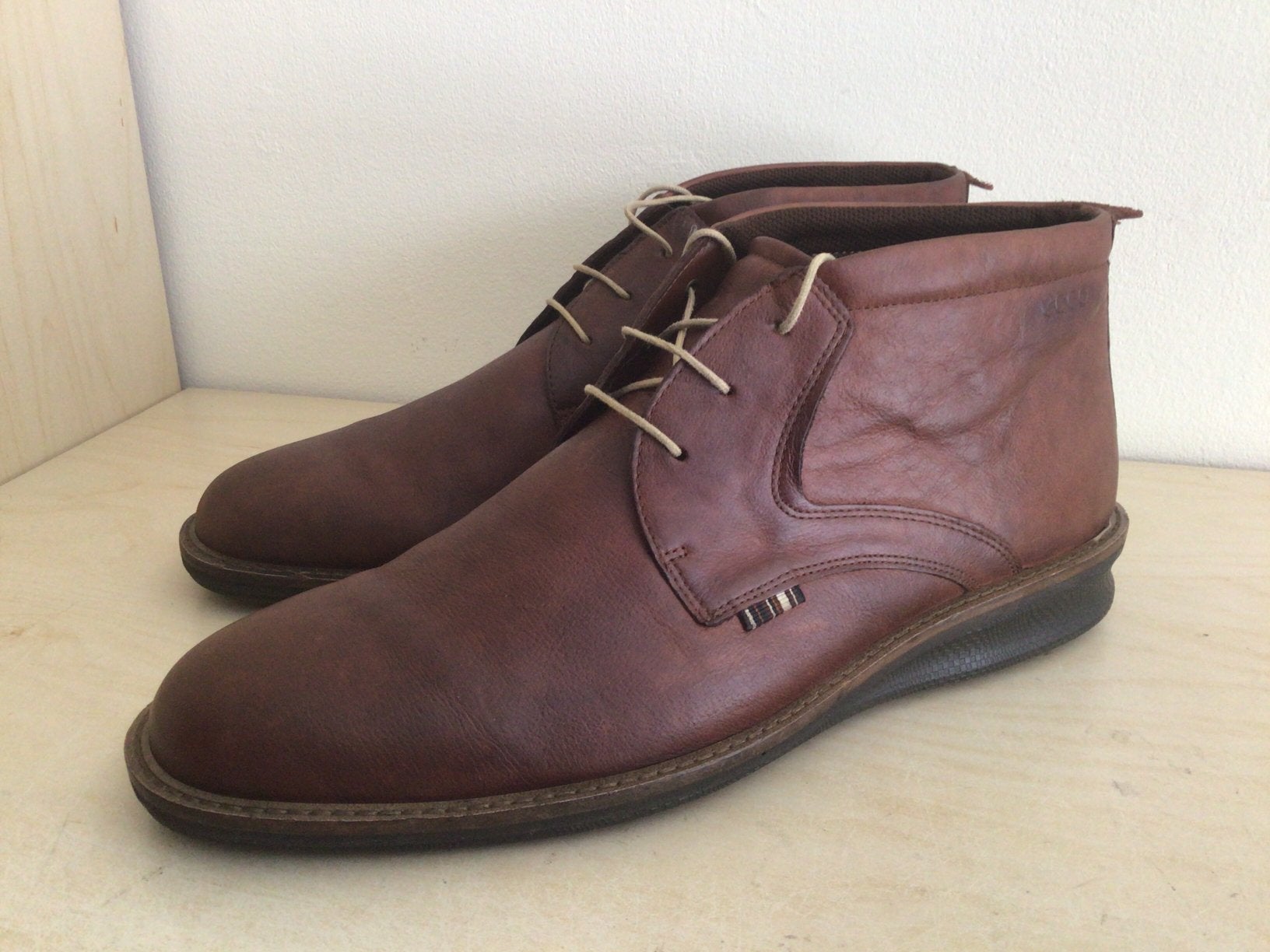 Ecco Herenschoenen, maat 45, Kleding | Heren, Bruin, Ophalen of Verzenden, Zo goed als nieuw, Veterschoenen