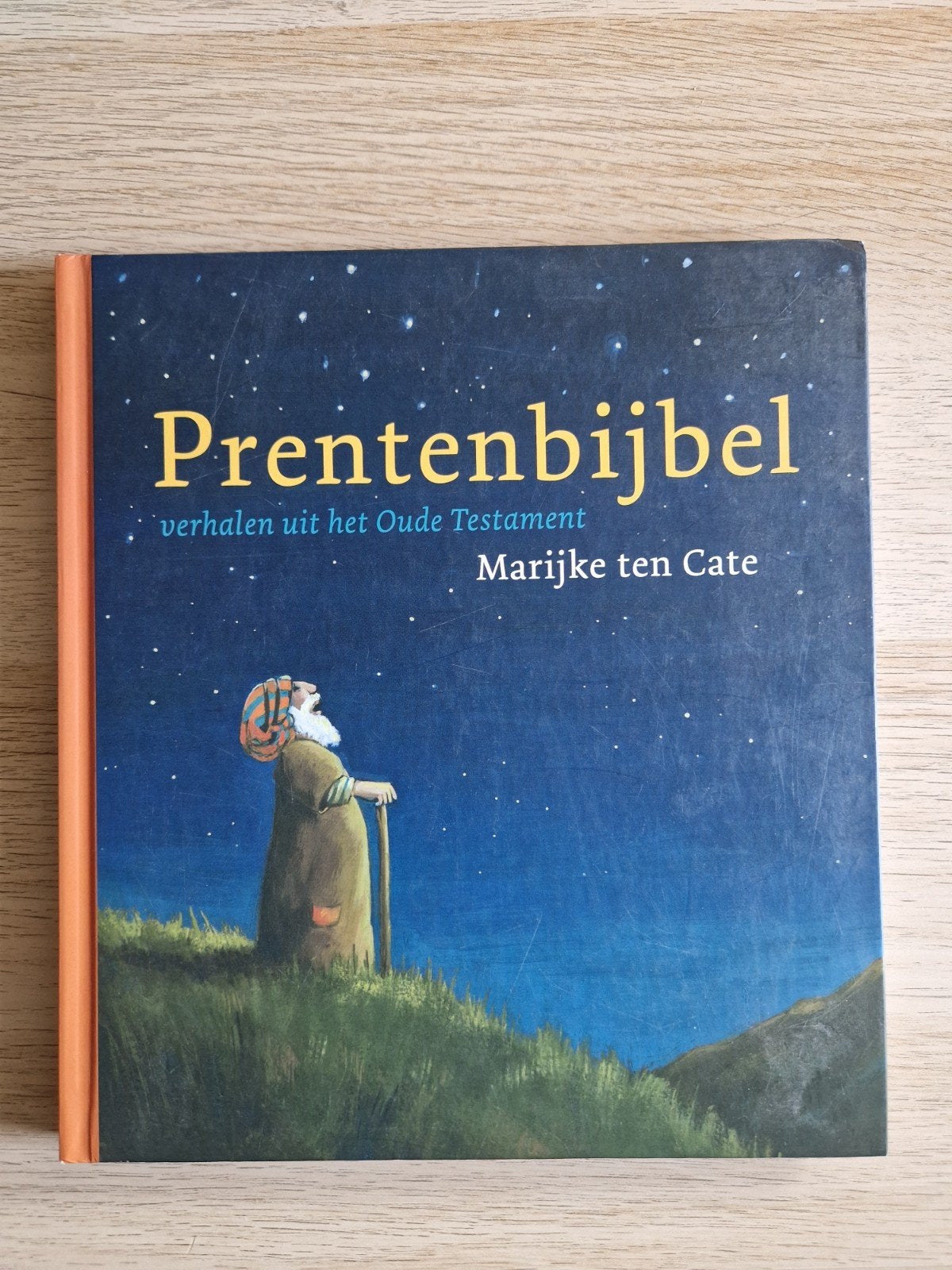 Prentenbijbel: Verhalen uit Oude Testament - Marijke ten, Boeken, Ophalen of Verzenden, Zo goed als nieuw, Marijke ten Cate, Prentenboek