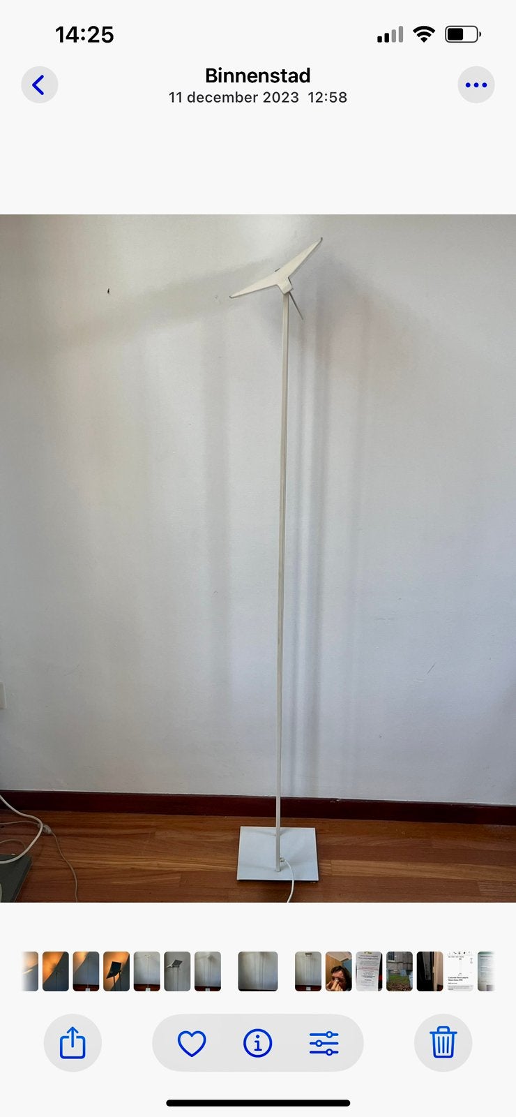 Marco Zotta , Concord Lamp, Huis en Inrichting, Lampen | Vloerlampen, Ophalen, Zo goed als nieuw, 150 tot 200 cm