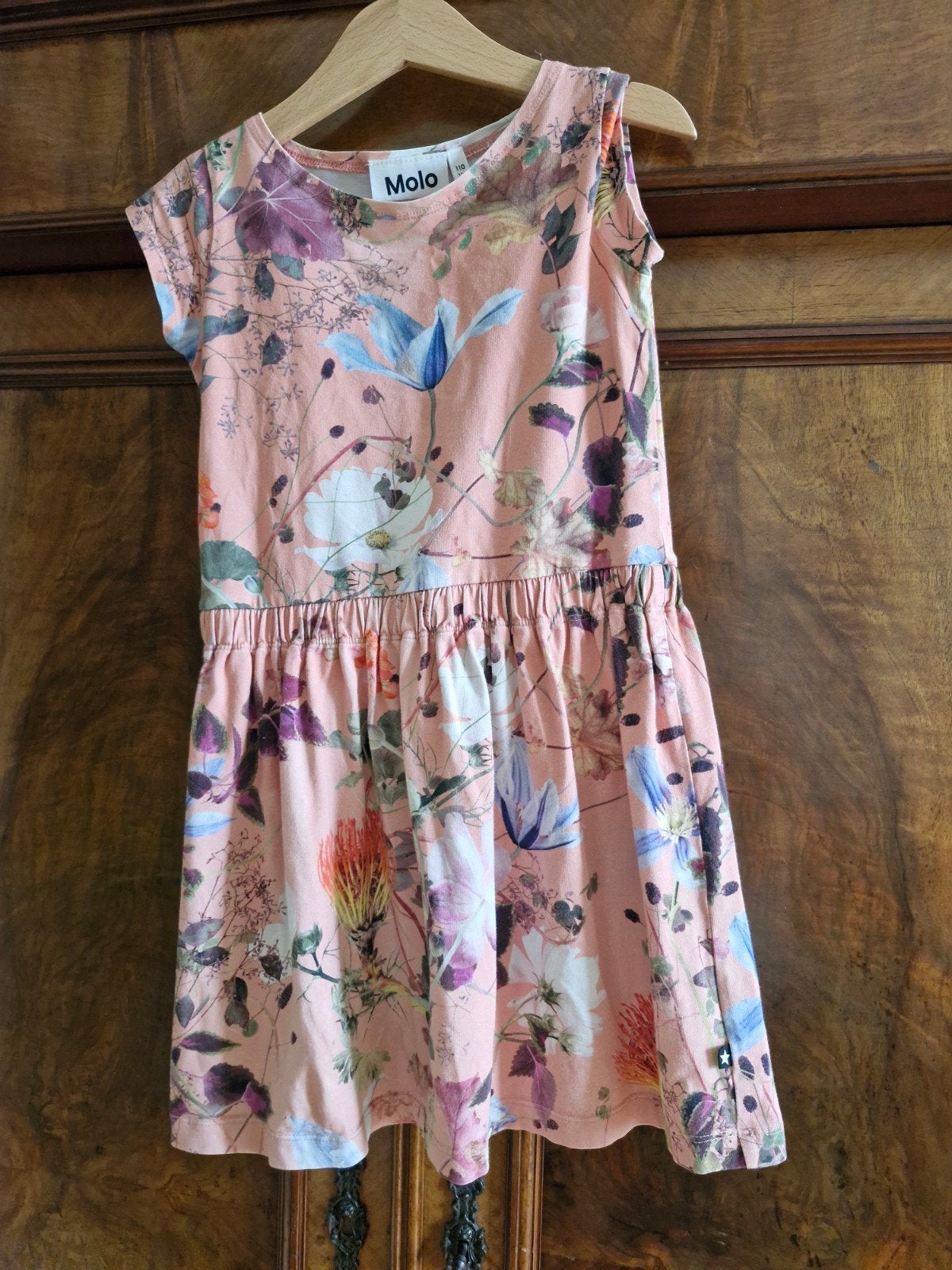 Molo Jurk met Bloemenprint - Maat 110/116, Ophalen of Verzenden, Zo goed als nieuw, Jurk of Rok, Molo