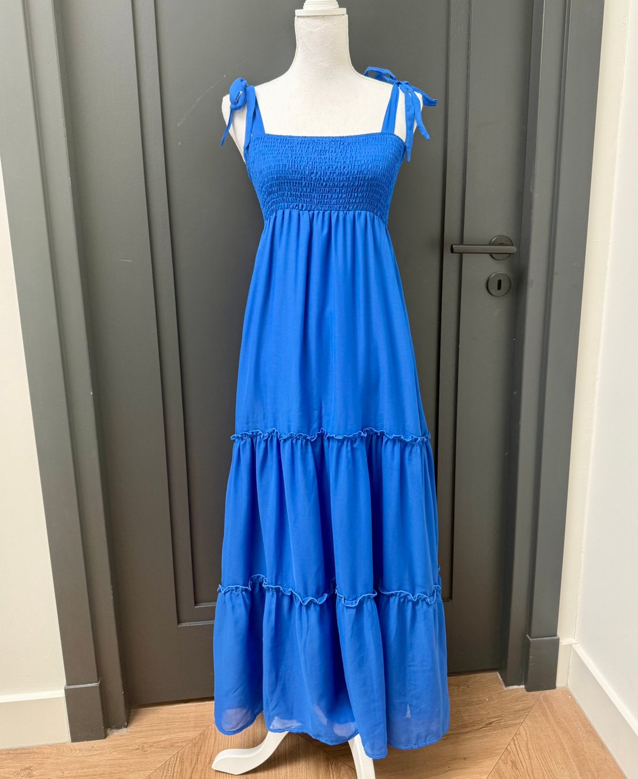 Nieuw! Ani Ani kobaltblauwe maxi jurk maat 34 - XS, Blauw, Nieuw, Ophalen of Verzenden, Maat 34 (XS) of kleiner
