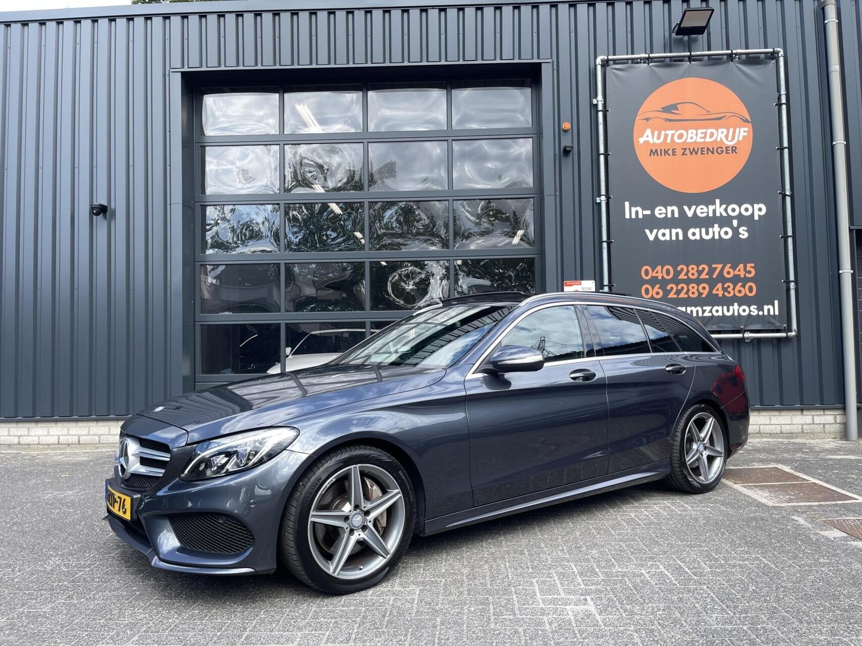 Mercedes C-klasse Estate 250 AMG|PANORAMADAK|LUCHTVERING|TRE, Auto's, Automaat, Euro 6, 4 cilinders, 211 pk