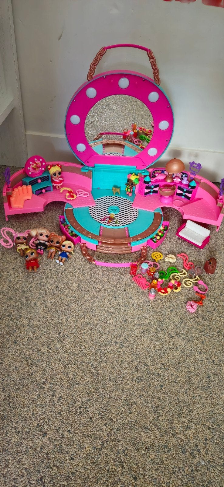 L.O.L. Surprise! Hair Beads Salon met 7 poppetjes, Ophalen of Verzenden, Gebruikt, Overige typen