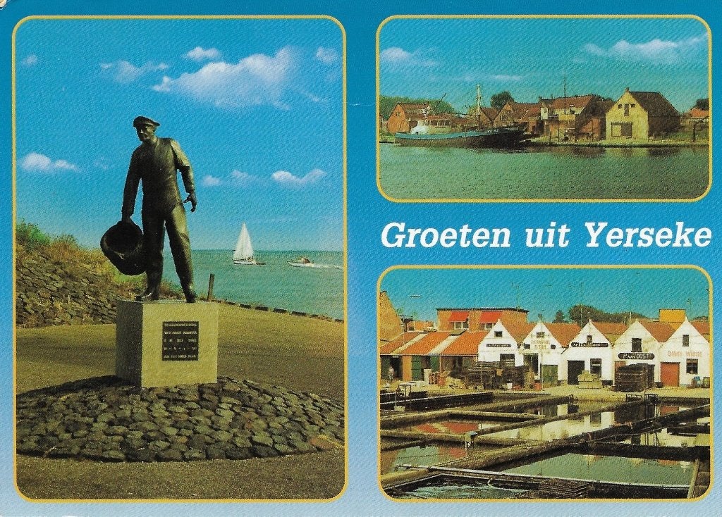 Ansichtkaart  	Yerseke	3-luik, Verzenden, 1980 tot heden, Gelopen, Zeeland