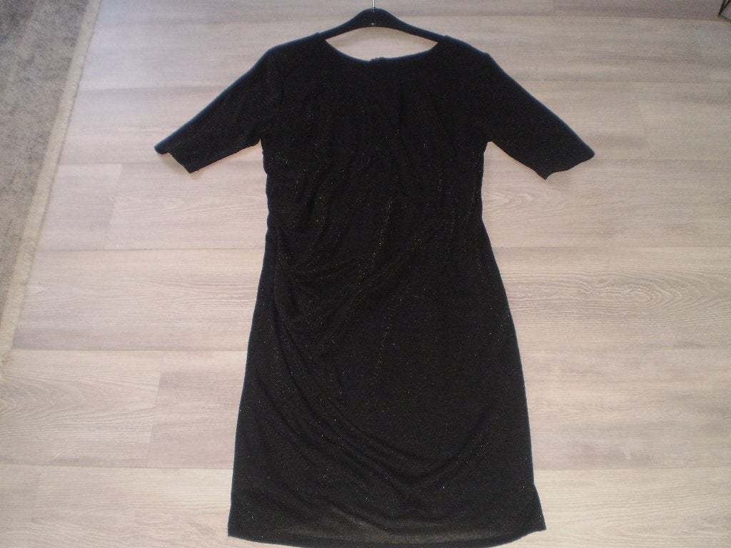 SANNE gevoerde jurk met lurex maat XL (nieuwstaat), Kleding | Dames, Zwart, Maat 42/44 (L), Ophalen of Verzenden, Zo goed als nieuw