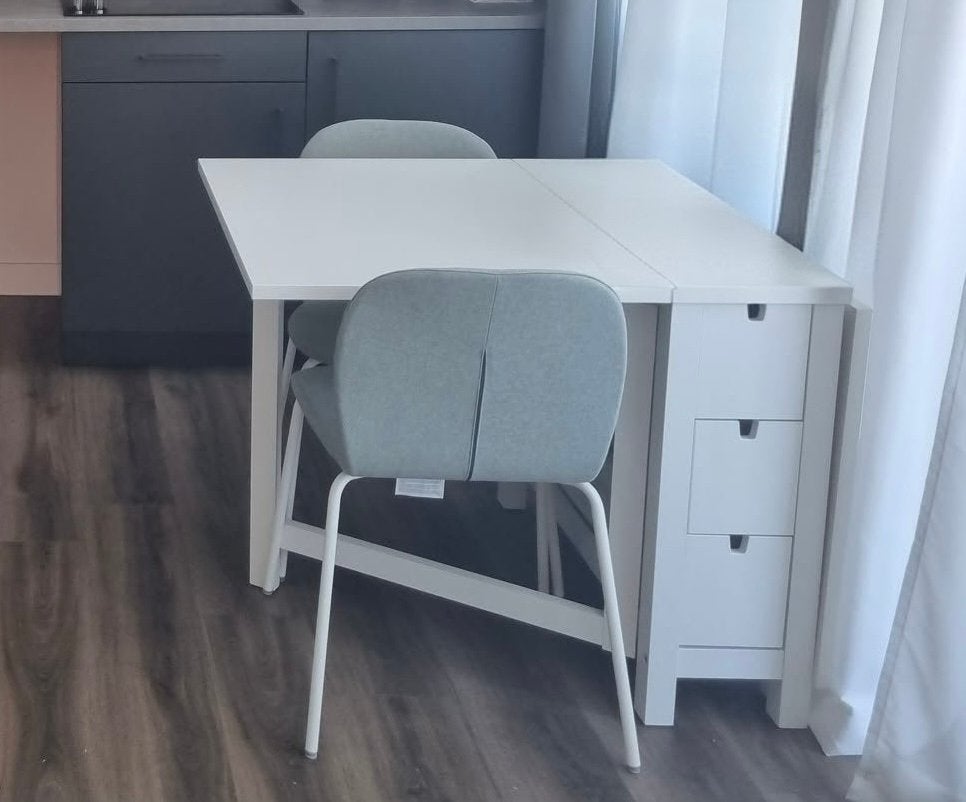 Ikea klaptafel NORDEN wit, Huis en Inrichting, Tafels | Eettafels, Ophalen, 50 tot 100 cm, Zo goed als nieuw, 150 tot 200 cm