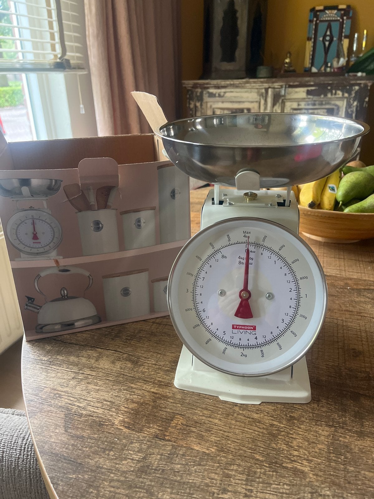 Nieuwe Typhoon Living Keukenweegschaal - Crème, Minder dan 10 kg, Keukenweegschaal, Nieuw, Ophalen of Verzenden