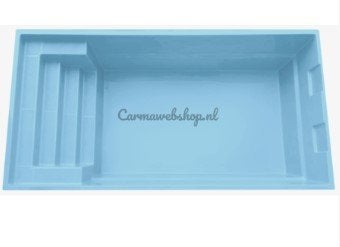 Polyester Zwembad Mallorca - 600 X 300 X 150CM, Verzenden, Nieuw, Afdekzeil