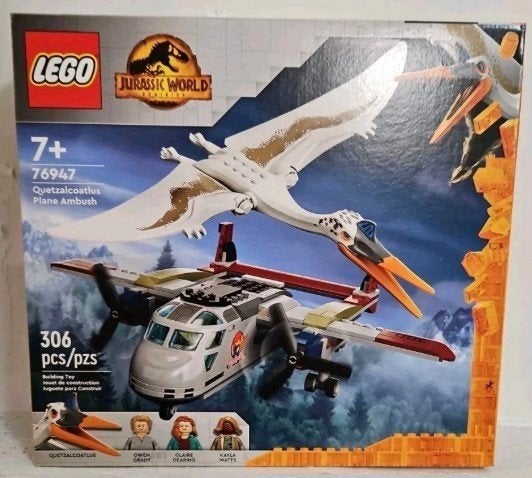 Lego Jurassic World 76947 Quetzalcoatlus vliegtuighinderlaag, Inclusief instructies, Jurassic World, Lego, Ophalen of Verzenden