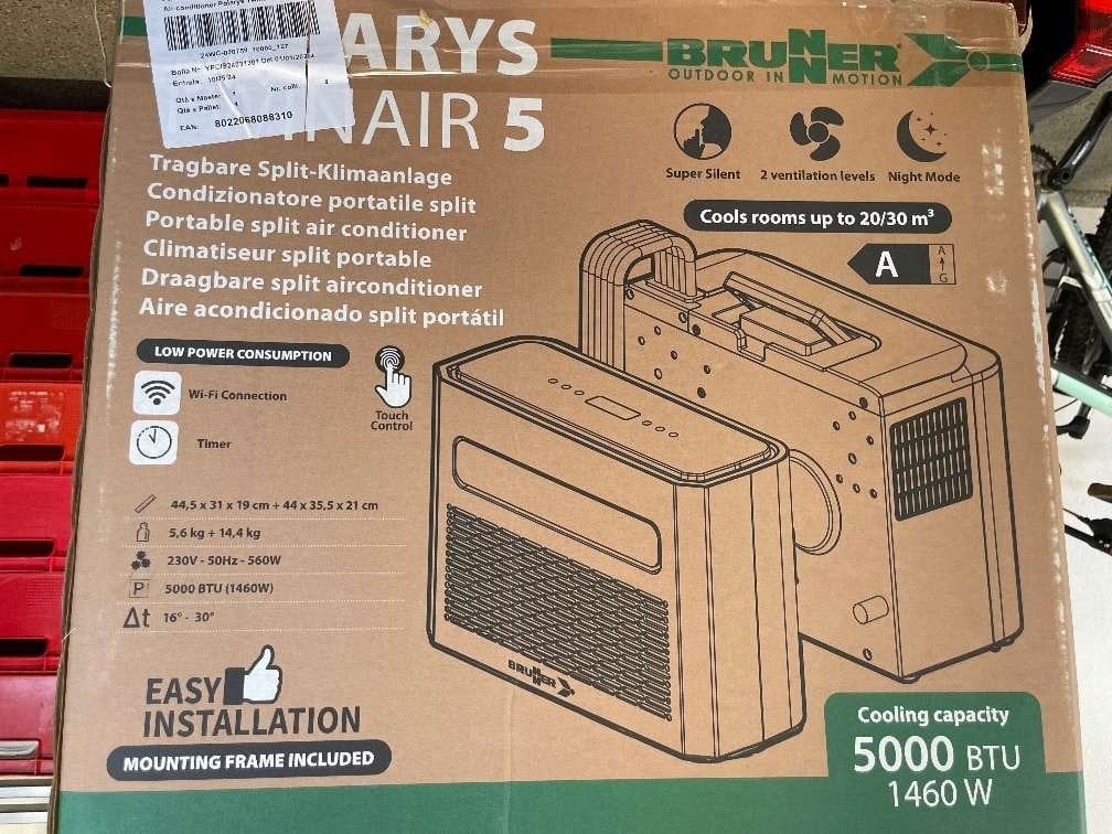 Brunner Polaris Twinair 5 – Split Airco voor Caravan, Koelen en Ontvochtigen, Verzenden, Timer, Nieuw