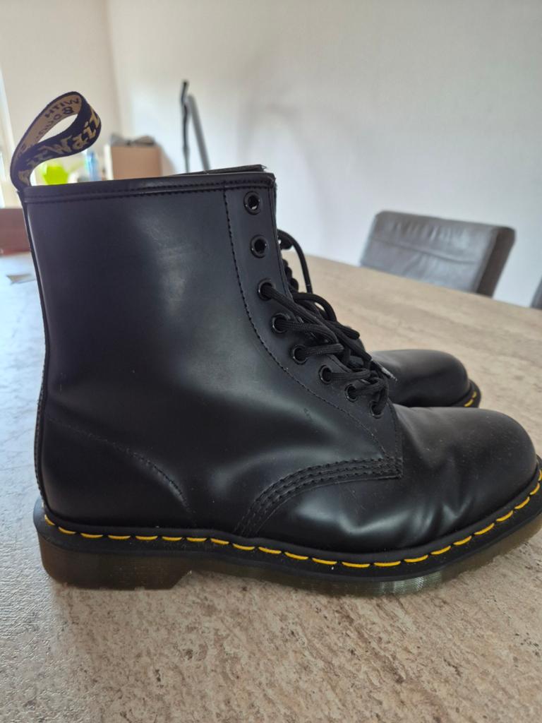 Dr. Martens 1460 Smooth Leer Laarzen Zwart Maat 43, Kleding | Dames, Schoenen, Gedragen, Lage of Enkellaarzen, Zwart, Ophalen of Verzenden