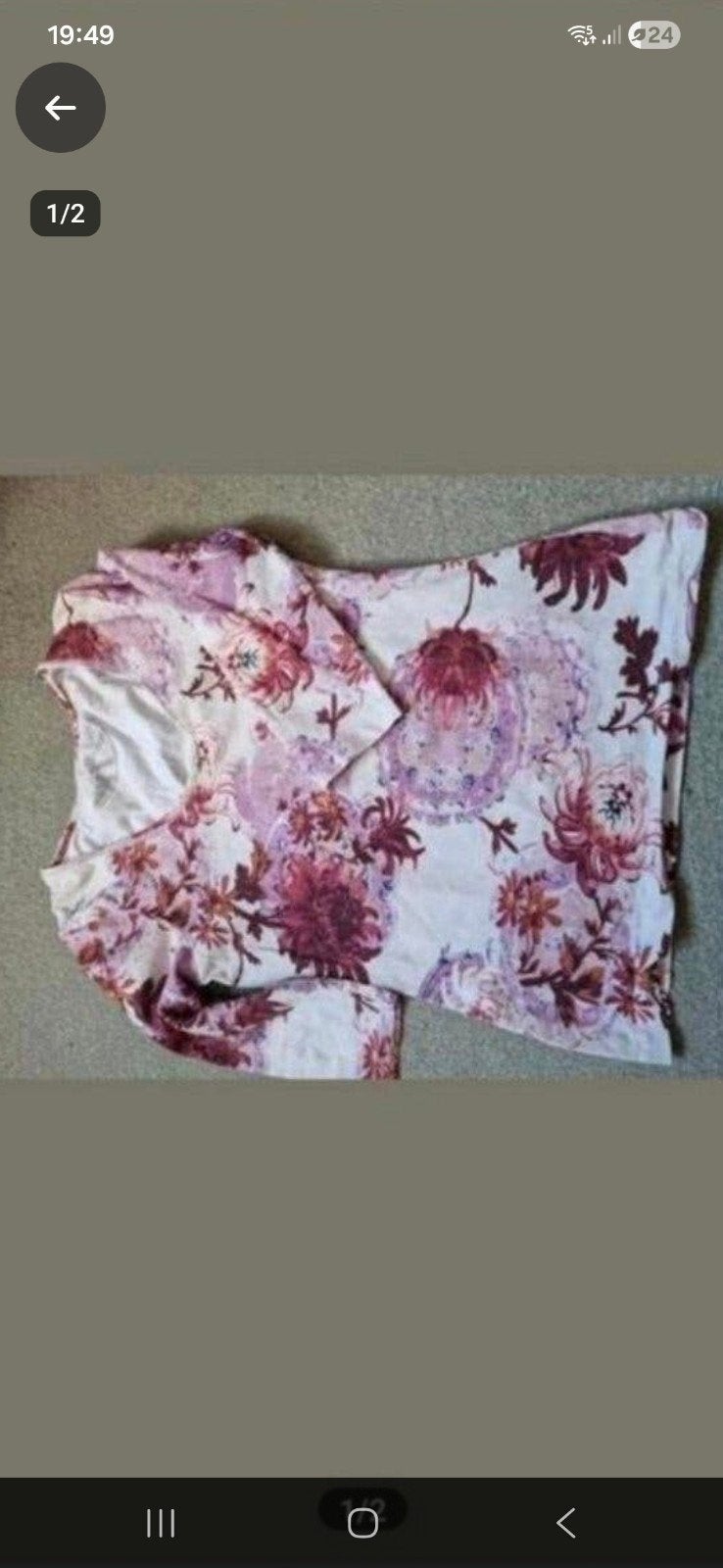 fleurige shirt, Ophalen of Verzenden, Gedragen, Maat 36 (S), Korte mouw
