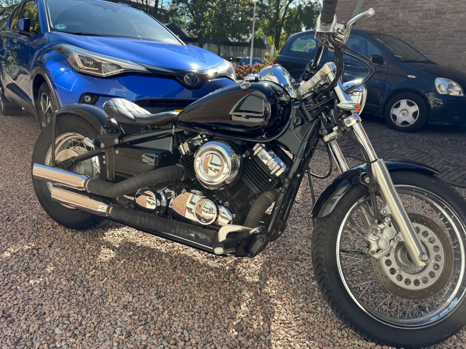 Yamaha Dragstar 650 Bobber uniek en rijk uitgerust, Motoren, Cardan-aandrijving, 2 cilinders, Chopper, Particulier