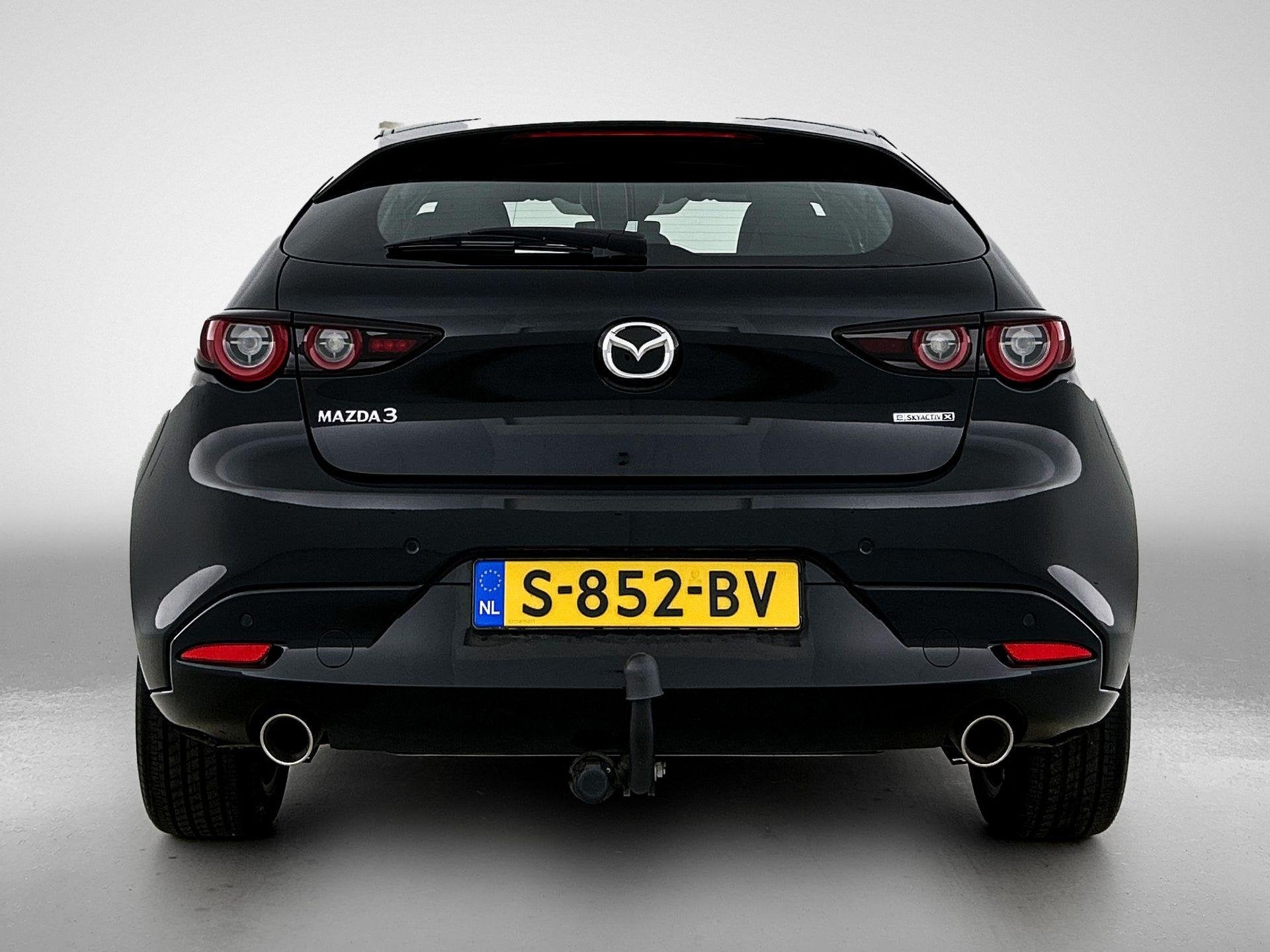 Mazda 3 2.0 e-SkyActiv-X M Hybrid 186 PK, Auto's, Voorwielaandrijving, Stof, Gebruikt, Zwart