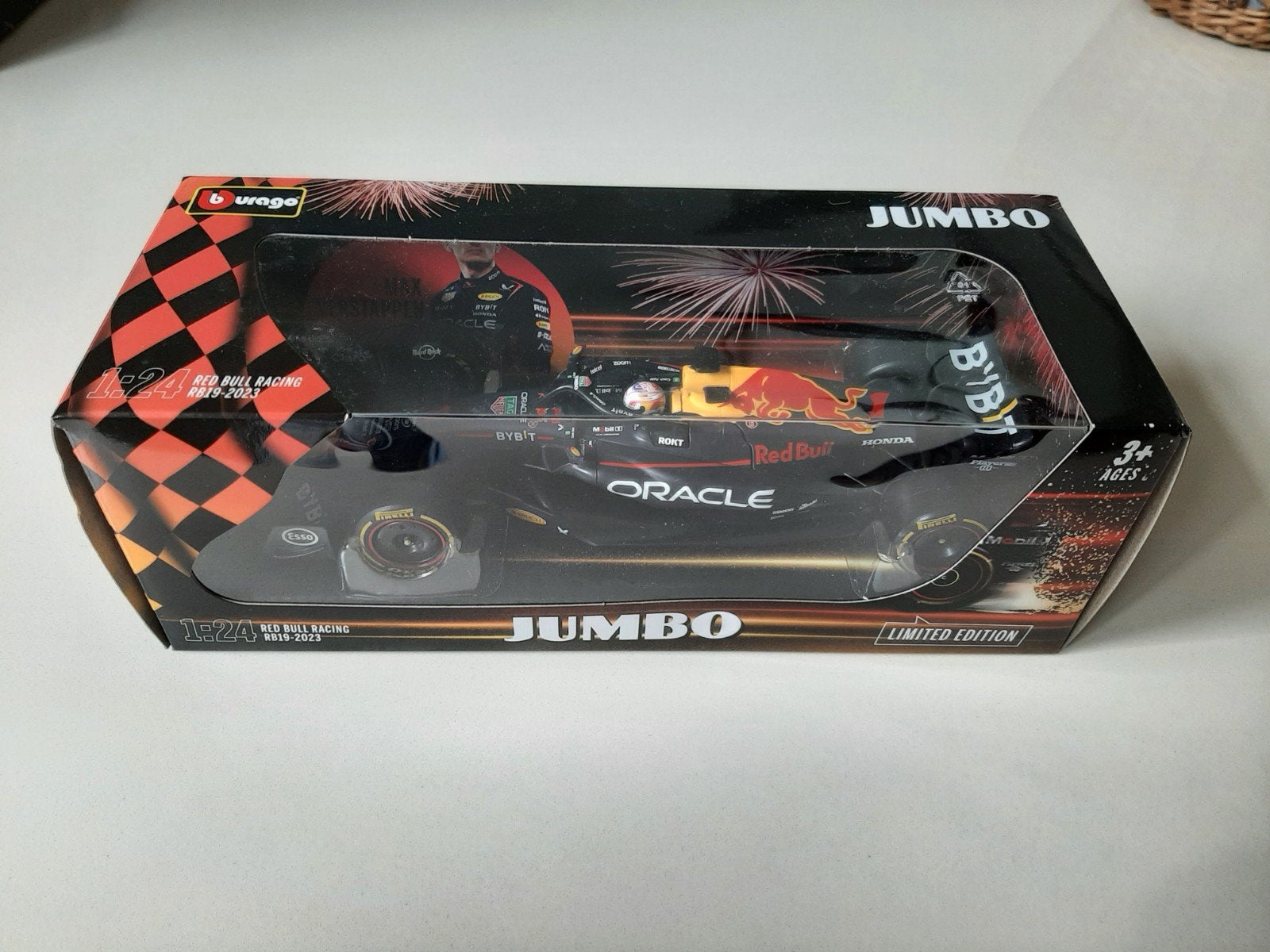 Max Verstappen auto red Bull racing RB19-2023 1:24, Ophalen of Verzenden, Nieuw, Auto, Bburago