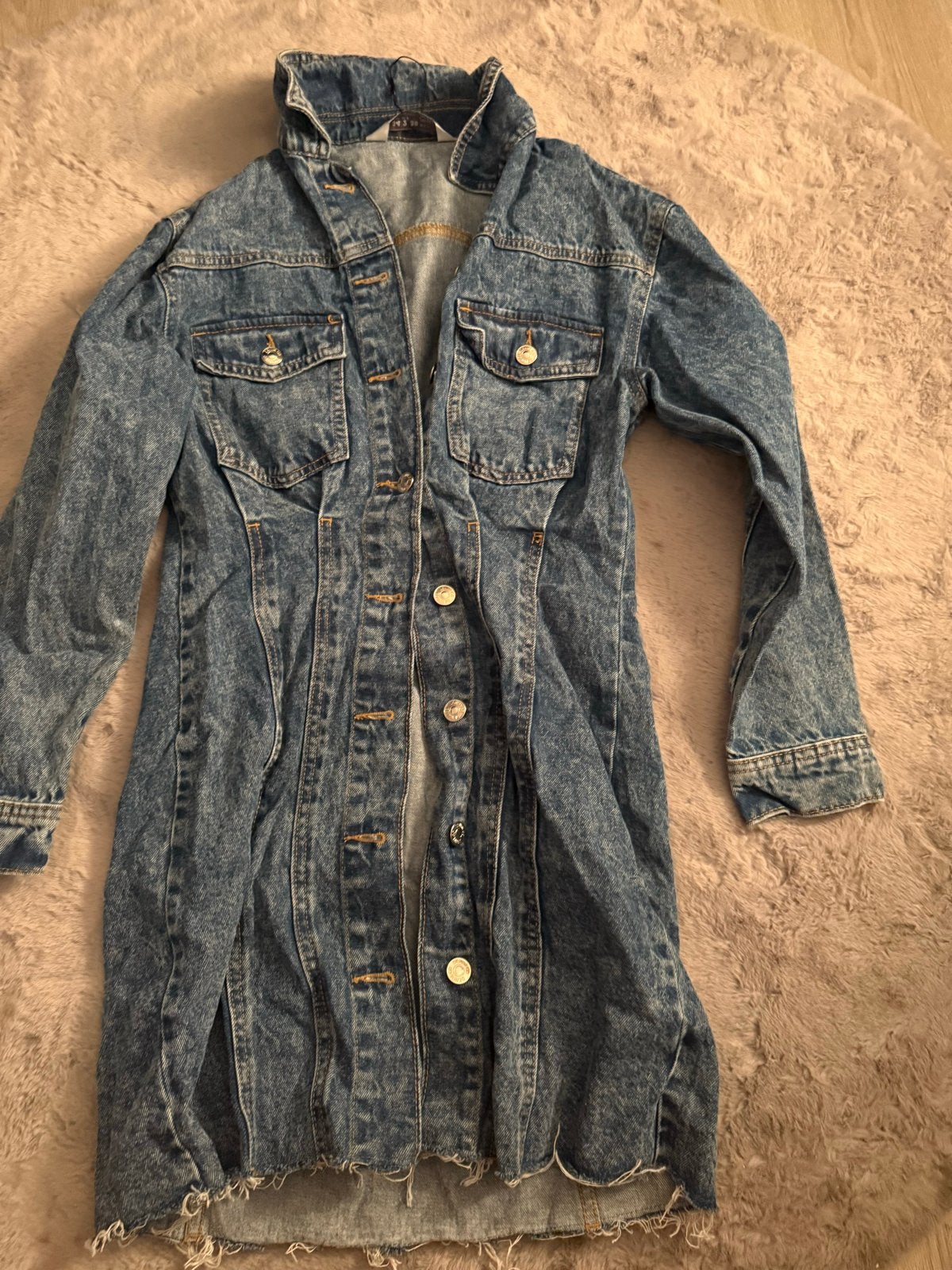 Primark Denim Jurk - Maat 34, Blauw, Ophalen of Verzenden, Knielengte, Maat 34 (XS) of kleiner
