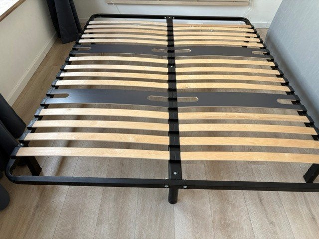 Stevig Emma Essential Bedframe (160/200 cm), Ophalen, Zwart, Tweepersoons, Zo goed als nieuw