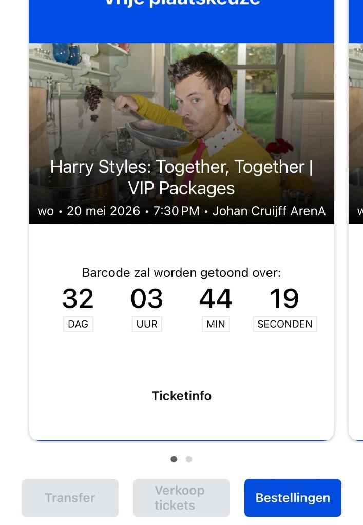 Harry styles DISCO VIP front GA, Eén persoon