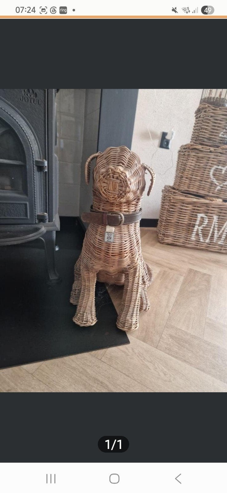 Riviera maison rattan hond, Ophalen of Verzenden, Zo goed als nieuw