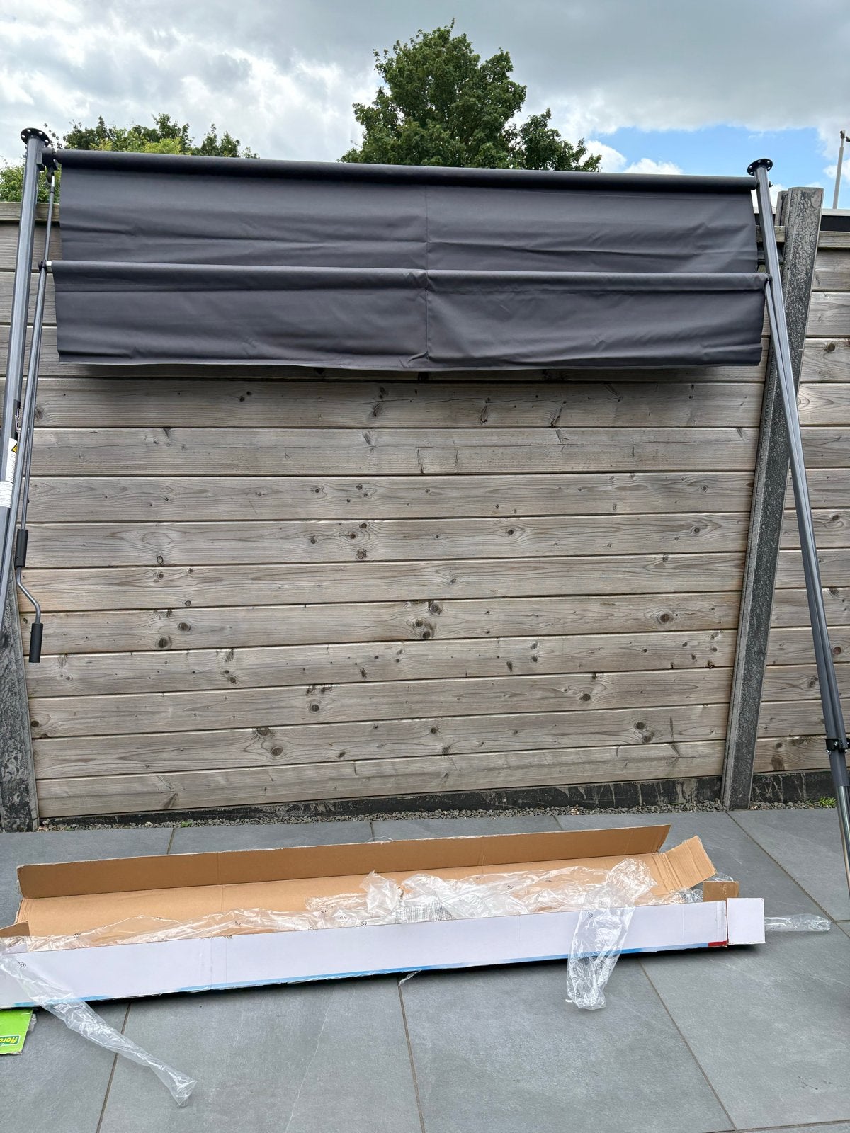 Screen grijs Florabest Klem Markies - Nieuw in Doos, Nieuw, Ophalen of Verzenden, Minder dan 250 cm, 150 tot 300 cm