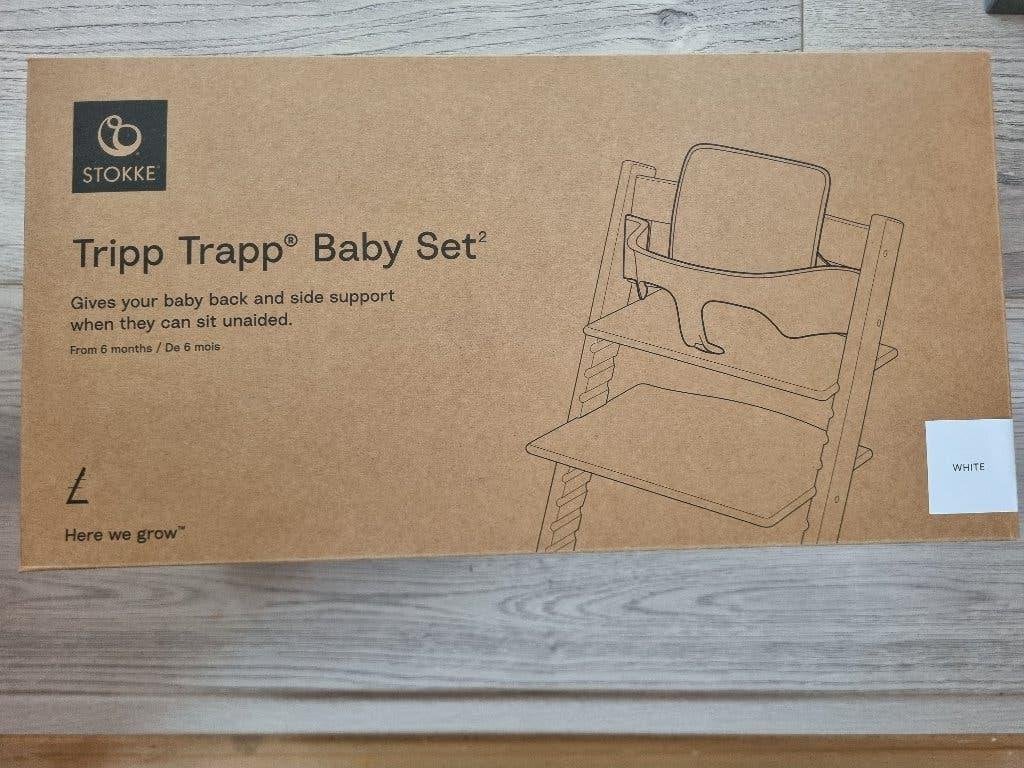 Tripp Trapp Baby Set - wit - nieuw in doos, Ophalen of Verzenden, Nieuw, Meegroeistoel