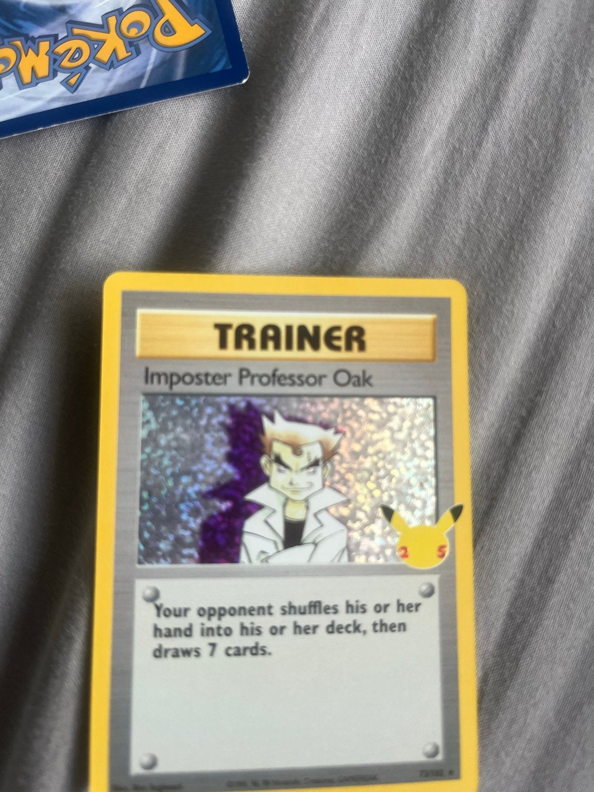 Imposter Professor Oak Trainer Pokémon Kaart (Foil), Verzenden, Zo goed als nieuw, Losse kaart, Foil