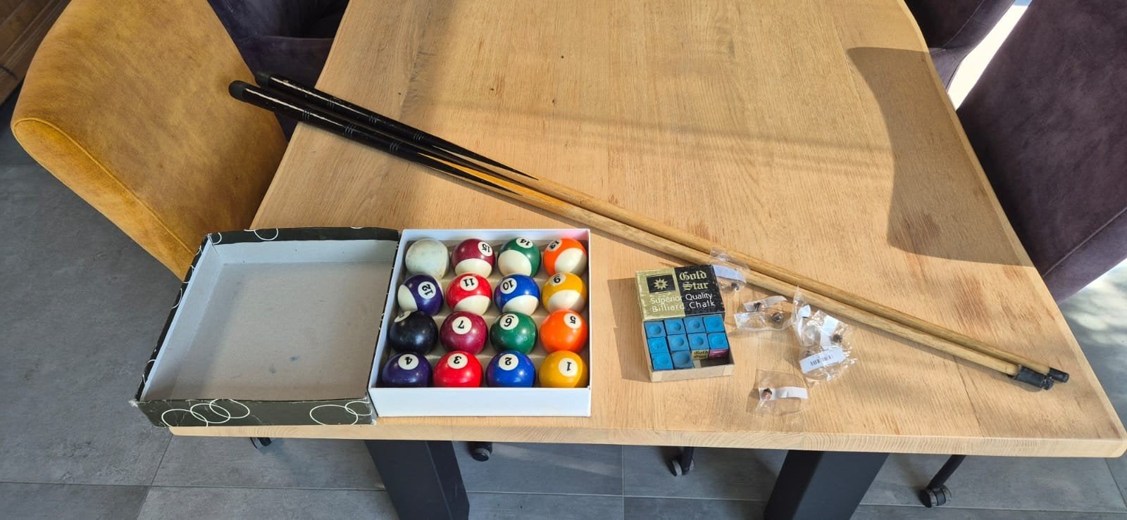 Complete Poolset: Ballen, Keuen & Krijt, Ophalen of Verzenden, Gebruikt, Keu of Ballen