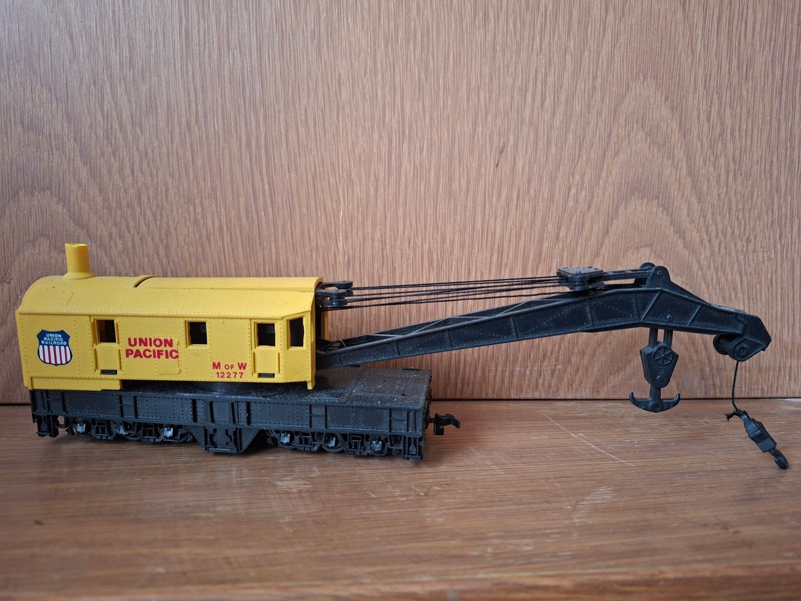 Bachmann Union Pacific H0 hijskraan wagon rail wagen  trein, Gebruikt, Gelijkstroom, Bachmann, Wagon
