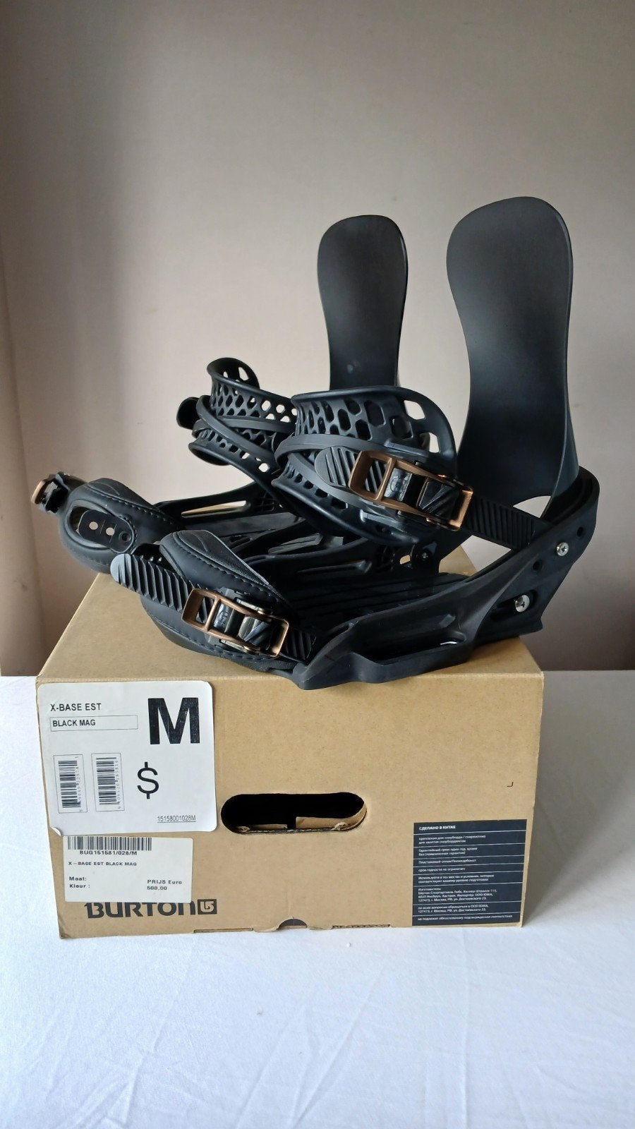 Nieuwe Burton X-BASE EST bindingen maat M, Bindingen, Nieuw, Ophalen of Verzenden, Nb