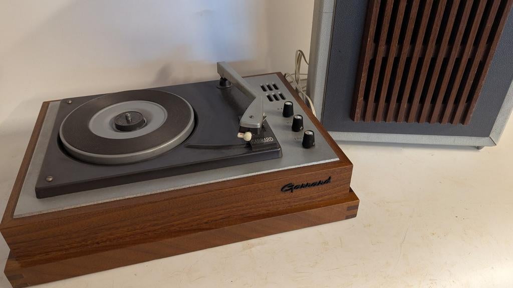 Vintage Garrard koffer grammofoon., Ophalen of Verzenden, Gebruikt, Platenspeler, Overige merken