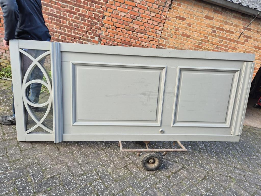 Nieuwe buitendeur in kozijn, 250hx102br, zware kwaliteit, 215 cm of meer, Nieuw, Buitendeur, Glas