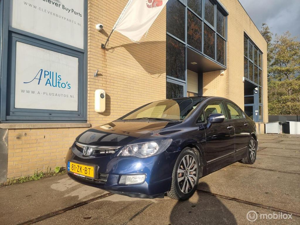 Honda Civic 1.3 Hybrid top onderhoud auto NAP met APK, Auto's, Blauw, Origineel Nederlands, Bedrijf, 22 km/l